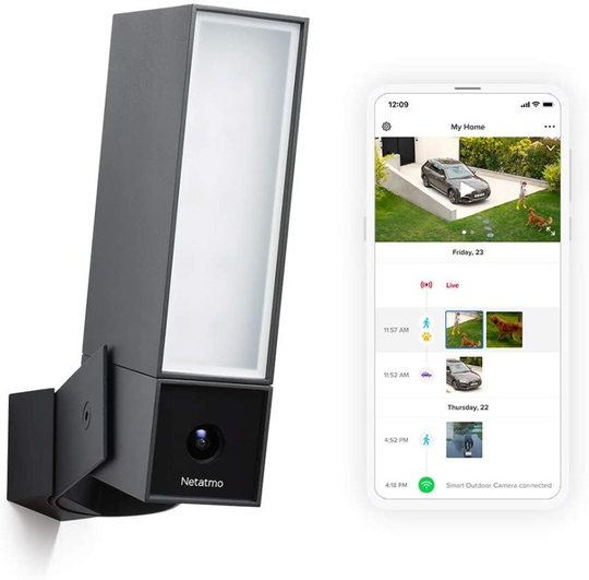Netatmo Smart Outdoor Camera With Siren - Works with Alexa and Google Assistant
