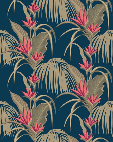 Francoise 2.08m x 1.46m Matte Wallpaper Roll