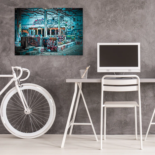 Canvas Print, Blue Abstractions