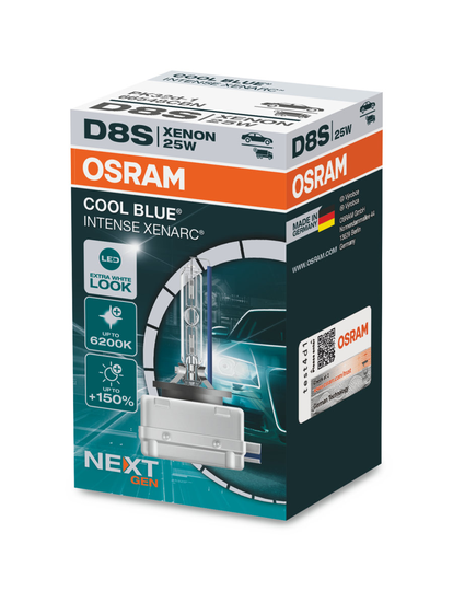 Osram Cool Blue NextGen Xenon Bulb D8S (6200k) OS 66548CBN