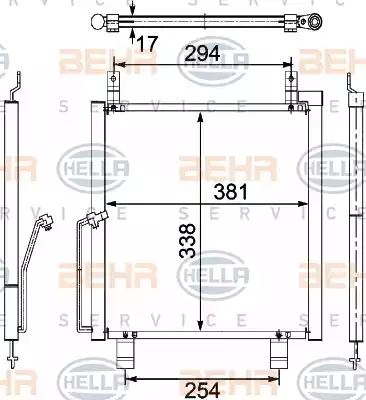 Condenser Air Conditioning 8FC351304-191 by BEHR