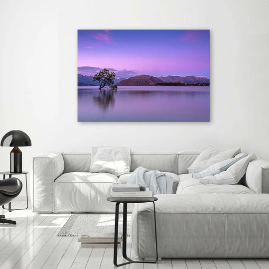 Canvas Print Landscape Tree Purple