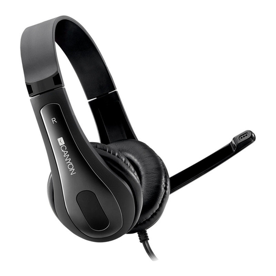 Canyon CNS-CHSC1B Headset with Microphone 3.5mm