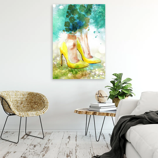 Canvas Print, Yellow Abstractions