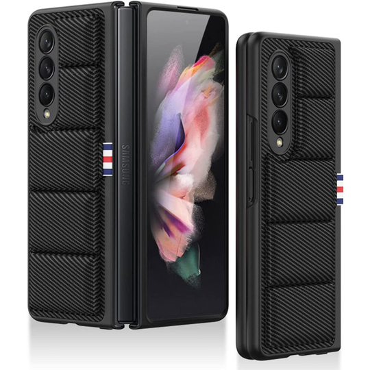 COQUE Galaxy Z Fold 3 5G Case,Hinged Folding All-inclusive Shell, Air vest Warm Phone Case,Folding Phone Cover for Samsung...