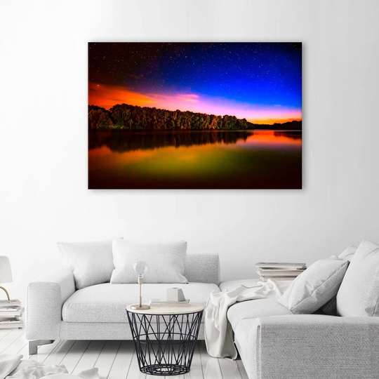 Canvas Print Sunset Over Lake