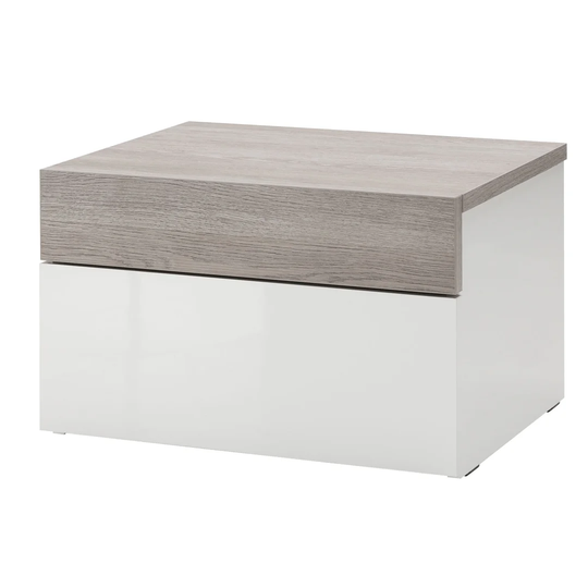 Gelosia 2 Drawer Bedside Table