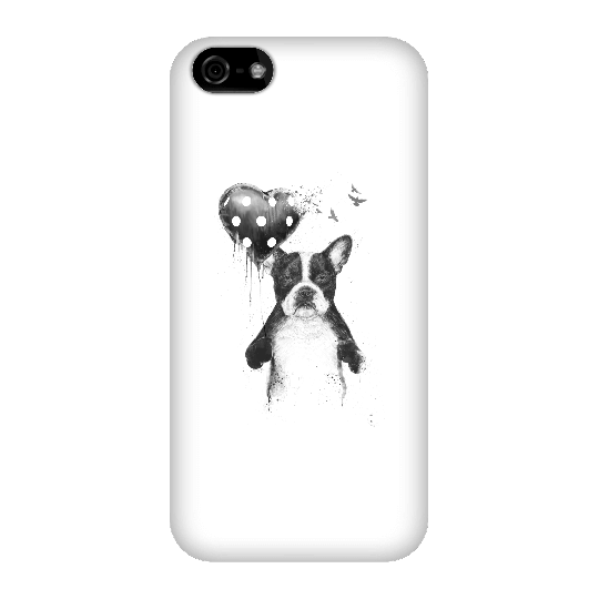 Balazs Solti Bulldog And Balloon Phone Case for iPhone and Android - iPhone 5C - Snap Case - Matte