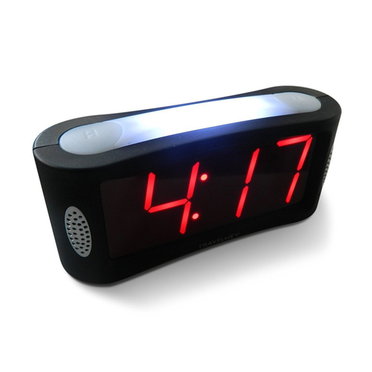 HOME LED Digital Alarm Clock - Mains Powered, No Frills Simple Operation Alarm Clocks, Large Night Light, Alarm, Snooze, Non Ticking, Full Range...