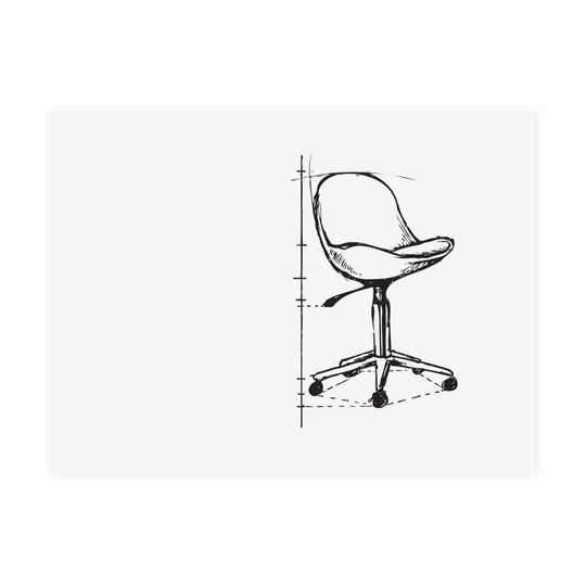 Wall Mounted Magnetic Whiteboard 75cm H x 100cm W