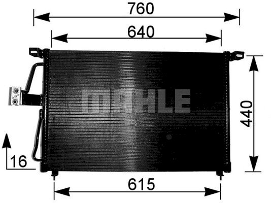 Condenser Air Conditioning 8FC351037-611 by BEHR