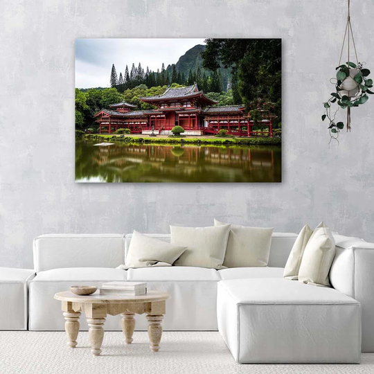 Canvas Print Japanese Garden Temple