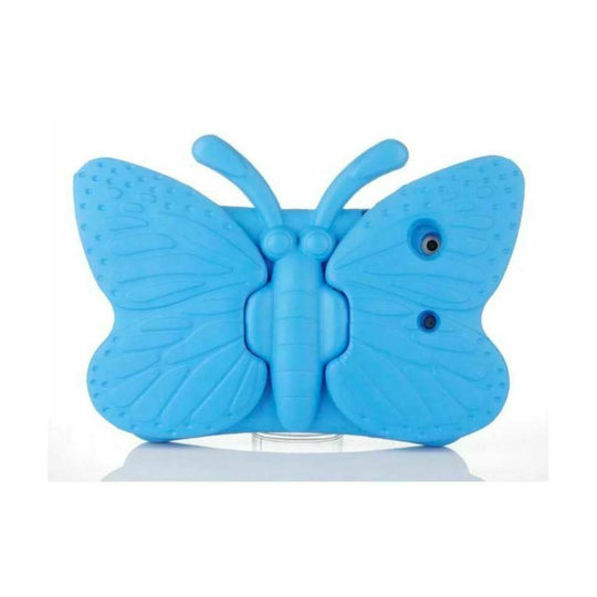 (For iPad 2/3/4, Blue) Children's Rubber EVA Foam iPad Cover & Stand