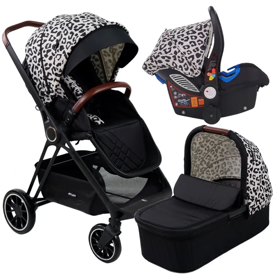 My Babiie AM to PM by Christina Milian "Victoria" Travel System - Leopard