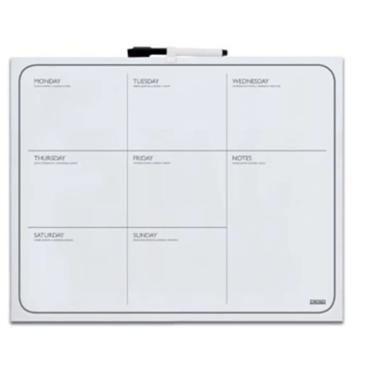 Desq Frameless Magnetic Week Planner 40 x 50cm White