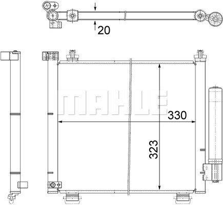 Condenser Air Conditioning 8FC351303-471 by BEHR