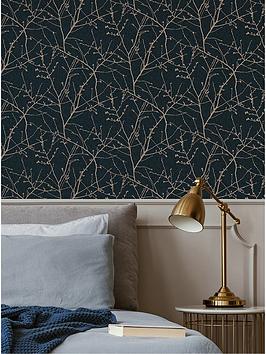 Superfresco Easy Innocence Navy Wallpaper