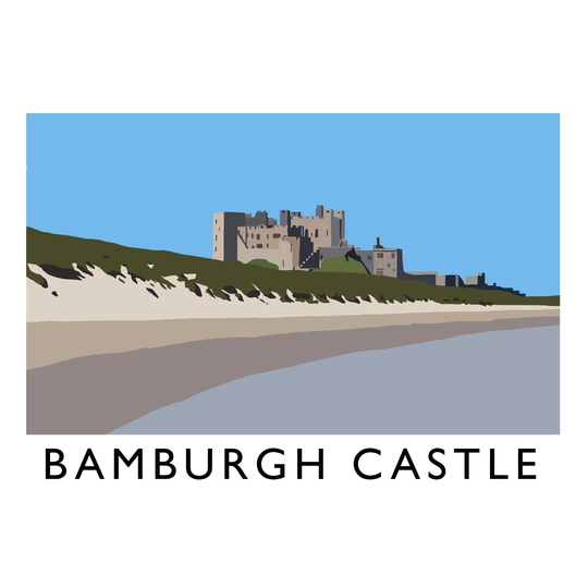 Bamburgh Castle by Richard O'Neil - Graphic Art Print on Paper