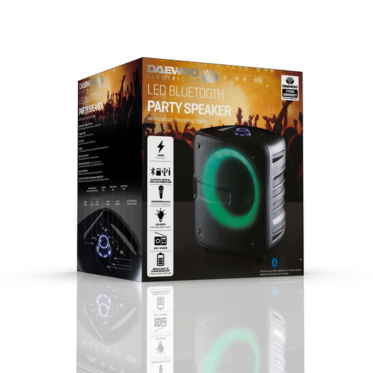 Daewoo Led Bluetooth Party Speaker