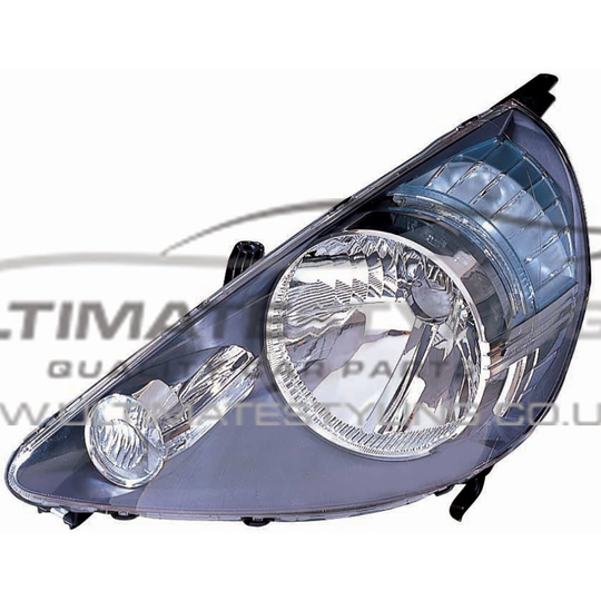 Honda Jazz Mk2 10/2004-2008 Black Inner Headlight Headlamp Passenger Side N/S