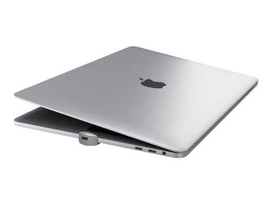 Maclocks The Ledge Security Lock Slot adapter - Security slot lock adapter - silver - for Apple MacBook Pro with Touch Bar (13.3 in, 15.4 in)