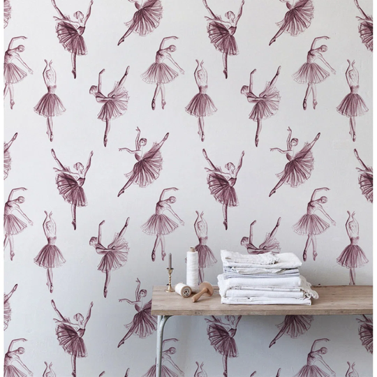 Walllpaper Roll 360X250cm Mural Decoration Wallpaper Material With Print Kitchen Livingroom Bedroom - Prima Ballerina Girly Room