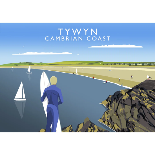 Tywyn by Richard O'Neil - Graphic Art Print on Paper
