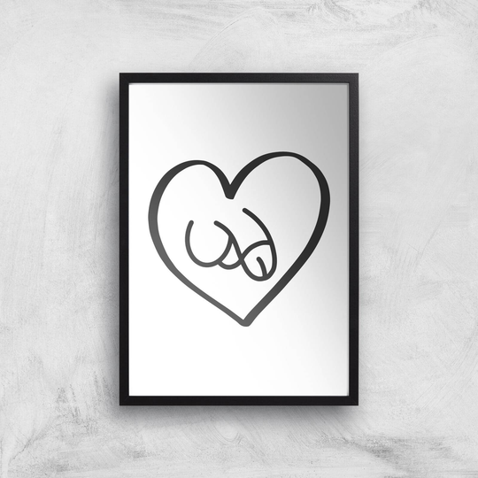 Phallus Love Giclee Art Print - A2 - Black Frame