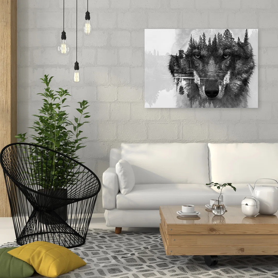 Canvas Print, Black And White Animals