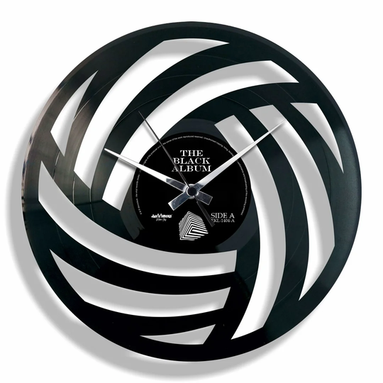 Pure Wool Abstract Vinyl 30cm Silent Wall Clock