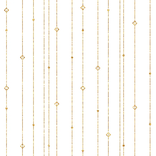 Walllpaper Roll 416X254cm Wallpaper Material With Print Kitchen Livingroom Bedroom Mural Decoration - Gold Striped Linear Geometric