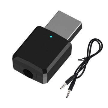 Wireless Audio Transceiver with 3.5mm AUX Cable - Black