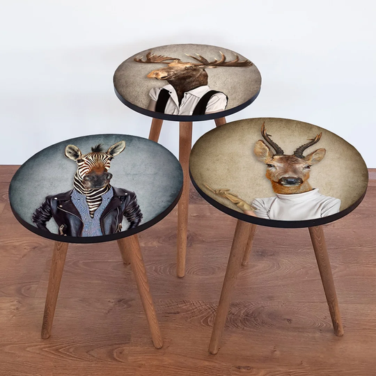 Bannister 3 Piece Nest of Tables