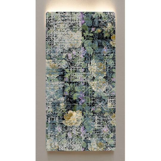 Backlight wall art M138 wallpaper vintage metal motif picture 60 x 120cm magnetic board