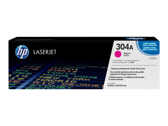 HP 304A Magenta Toner Cartridge - CC533A