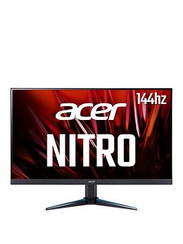 Acer Nitro Vg270Upbmiipx 27In, Wqhd Zeroframe Freesync 144Hz 1Ms 350Nits Ips Led Black Acer Ecodisplay Gaming Monitor
