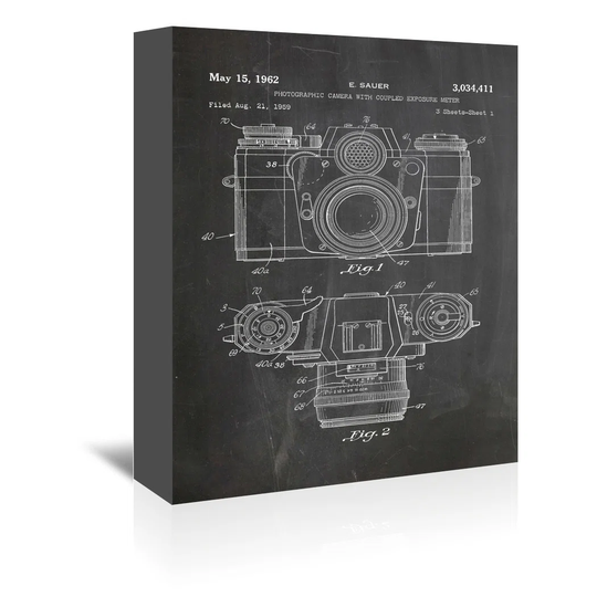 'Camera Photo' Graphic Art on Wrapped Canvas