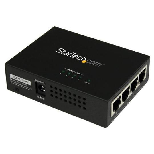 Startech.com 4-port Gigabit Midspan - PoE+ Injector - 802.3AT/AF