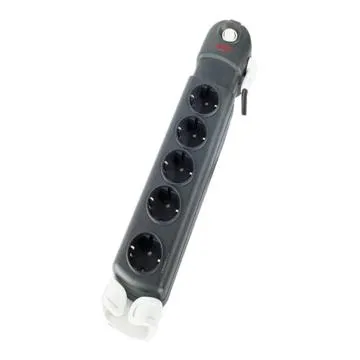 APC Essential SurgeArrest PL5B Surge protector 5-socket 10A - Black