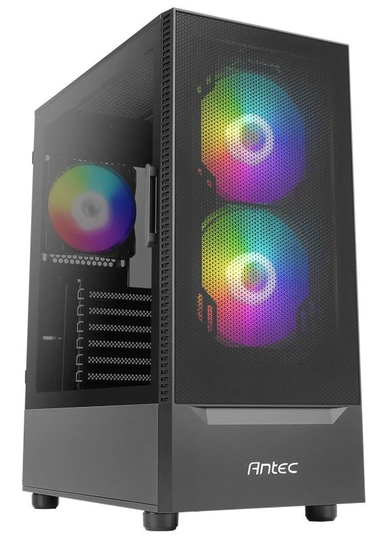 Antec Black NX410 Mesh Mid Tower Tempered Glass PC Gaming Case
