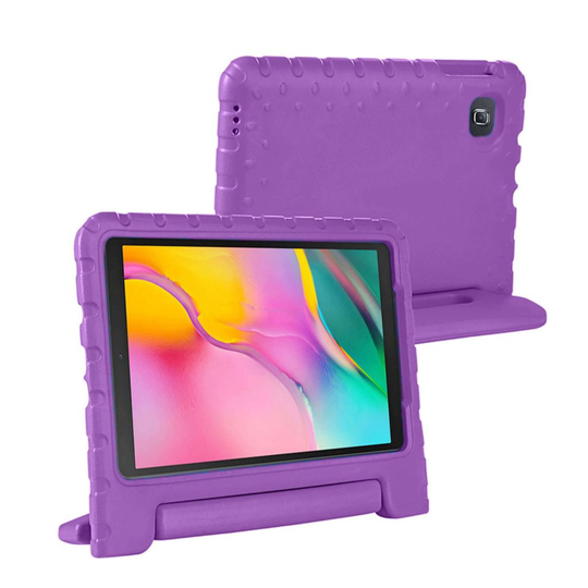 (Samsung Tab A 2019 10.1" T510 T515, Purple) Kid's Shockproof Cover For Samsung T580 T585 T510 T515 Tablet