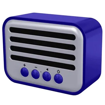 NewRixing NR-102 Retro Bluetooth Speaker - 5W - Blue