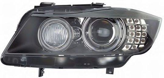 Headlight 12V 1ZS354692-031 by Hella Left