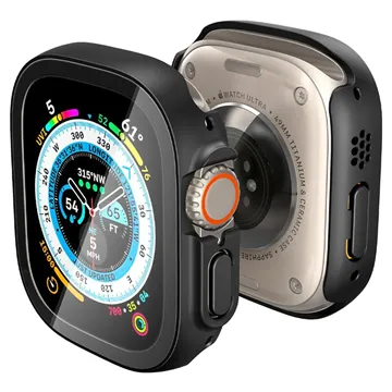 Spigen Thin Fit 360 Apple Watch Ultra Case with Screen Protector - 49mm - Black