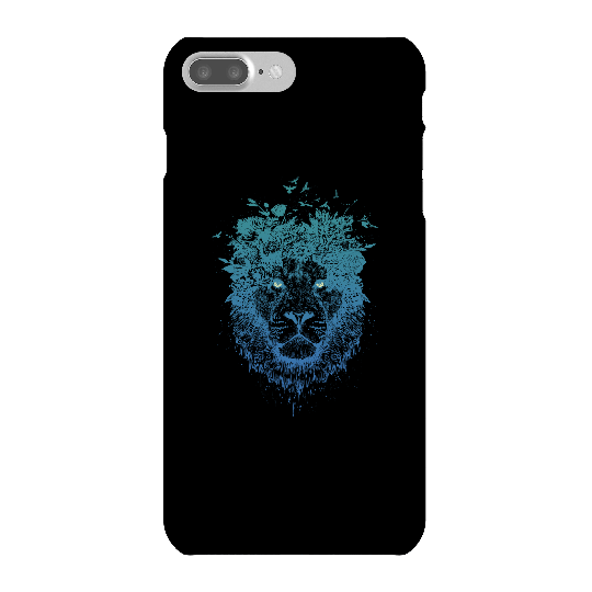 Balazs Solti Lion And Butterflies Phone Case for iPhone and Android - iPhone 7 Plus - Snap Case - Matte