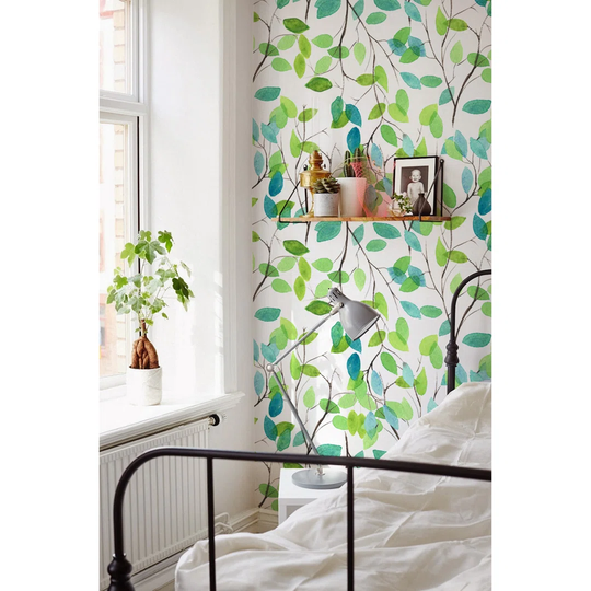 Walllpaper Roll 360X250cm Mural Decoration Kitchen Livingroom Bedroom Wallpaper Material With Print - Leaves Delicate Floral