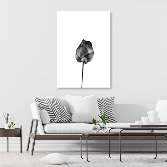 Canvas Print Black And White Flower