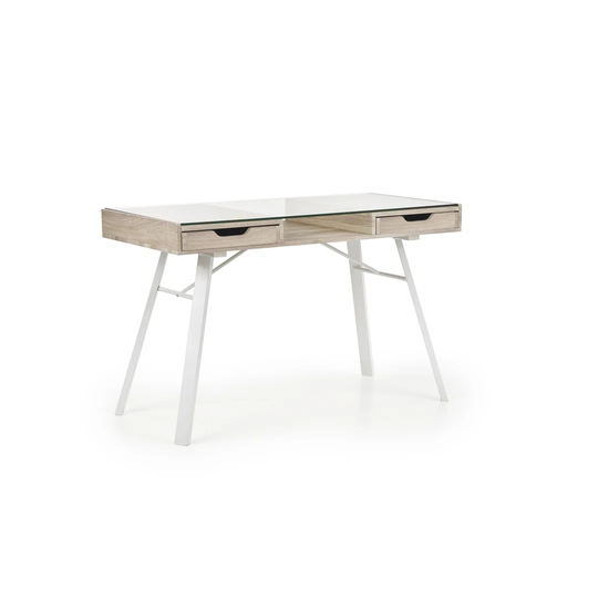 Desk B33, Sonoma Oak-White (1P = 1Pc)