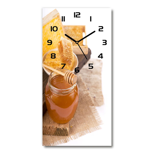Glass Wall Clock - 30X60cm - Decoration Tempered Safe Glass - Glass Picture Image Wall Art - Modern Decoration Kitchen Bedroom Livingroom -f-12220919