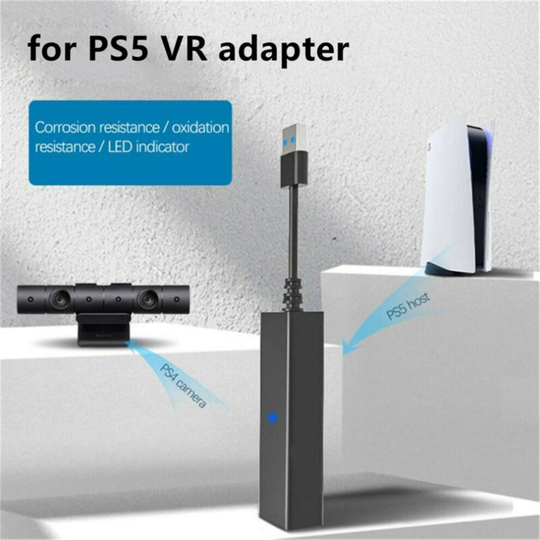 For PS5 PS4 VR 4 PS5 VR Connector for PS VR to PS5 Cable Mini Camera Adapter